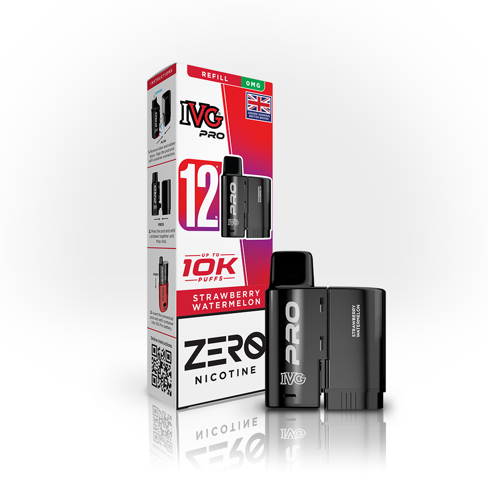 IVG - PRO 12ML ZERO NICOTINE - REFILL PODS