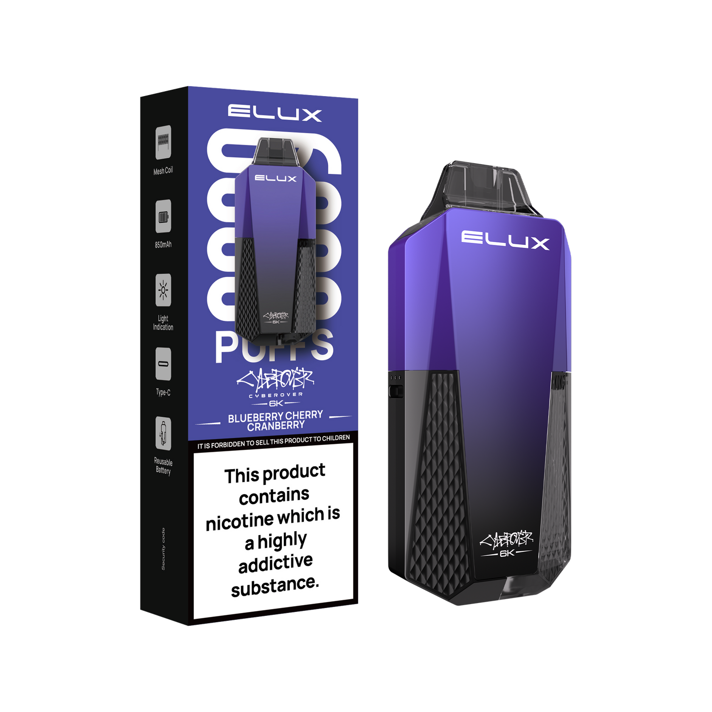 ELUX - CYBEROVER 6K - REFILL PODS (PACK OF 5)