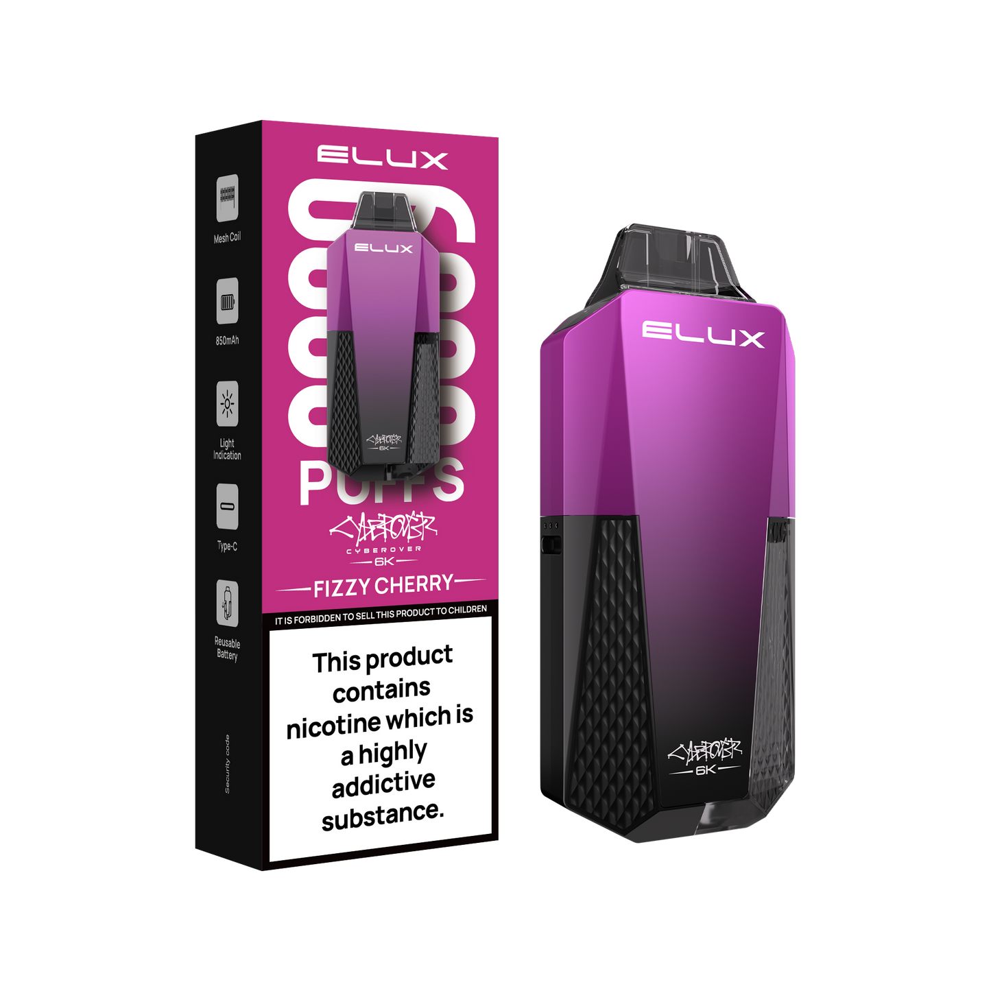 ELUX - CYBEROVER 6K - REFILL PODS (PACK OF 5)