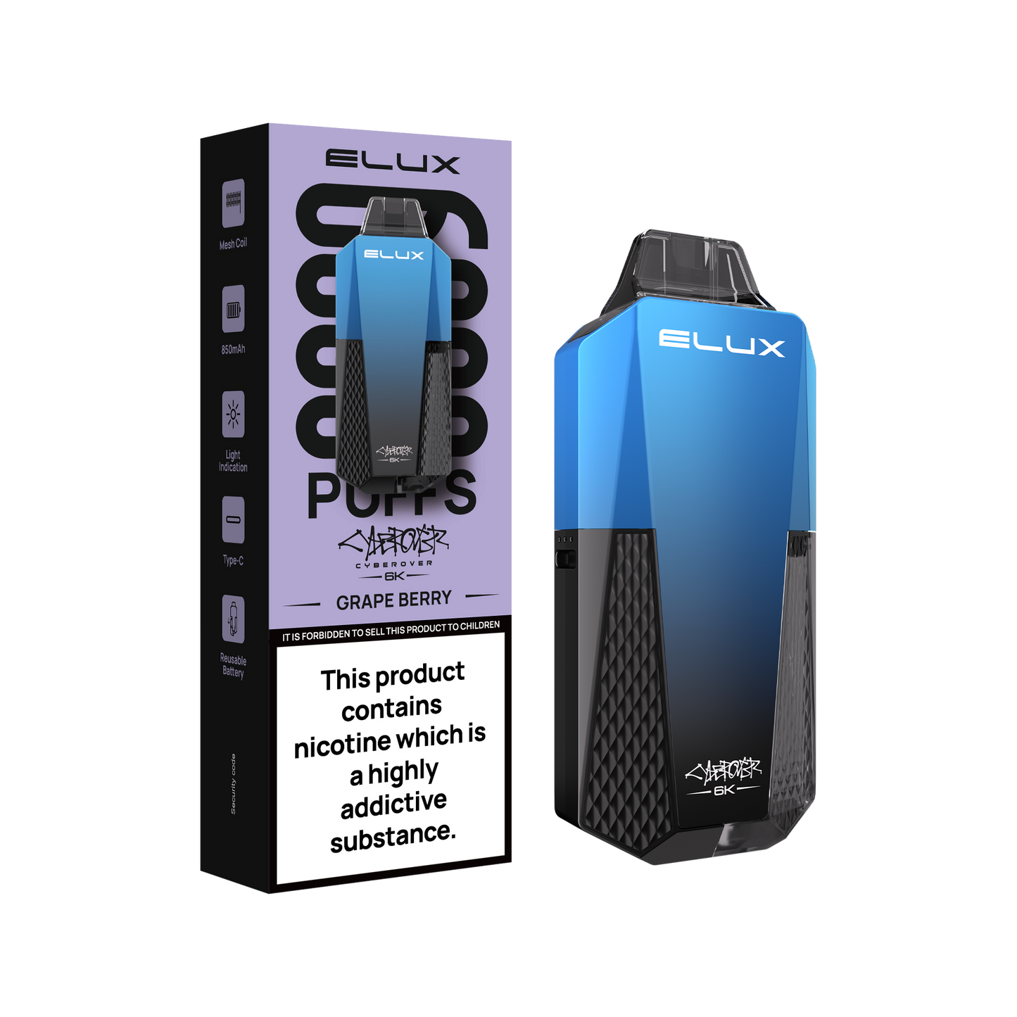 ELUX - CYBEROVER 6K - REFILL PODS (PACK OF 5)