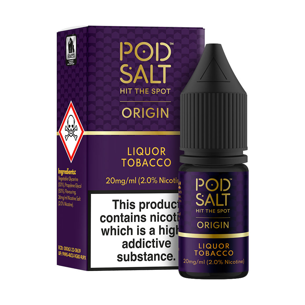 Pod Salt Origin Nic Salts