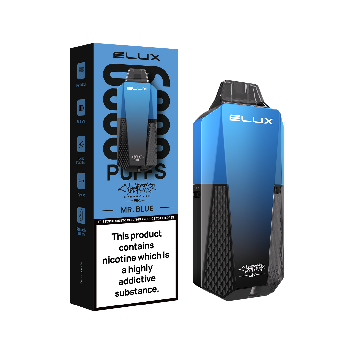 ELUX - CYBEROVER 6K - REFILL PODS (PACK OF 5)