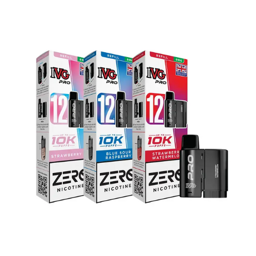 IVG - PRO 12ML ZERO NICOTINE - REFILL PODS